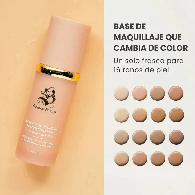 Base 4 en 1 que se adapta a tu tono de piel en Segundos: ¡OFERTA ESPECIAL 2X1! (Paga 1 y Lleva 2) DESCUENTO ADICIONAL