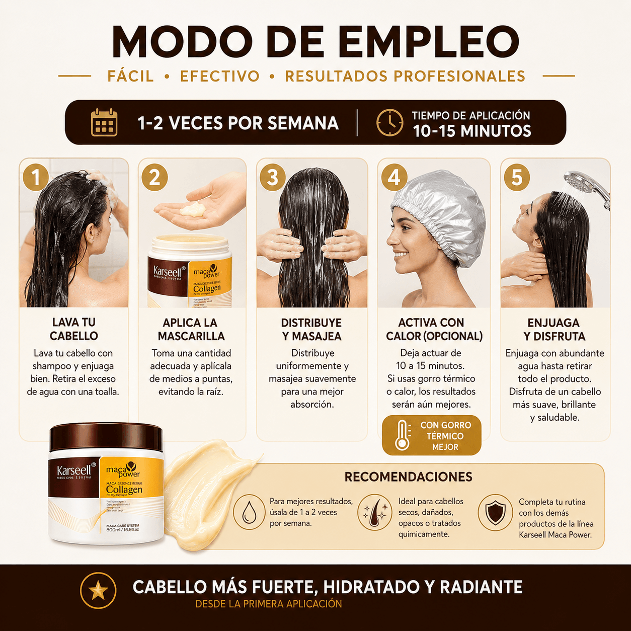 KARSEELL: Cabello 3 veces más fuerte y brillante en 15 min. ¡Llévate 2 y Paga 1 SOLO HOY!