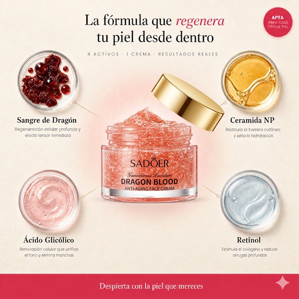 DILE ADIOS A LAS ARRUGAS✨ CREMA REJUVENECEDORA DRAGÓNLIFT– ¡OFERTA 2x1!