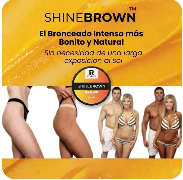 Consigue el bronceado perfecto en solo 2 horas de sol ☀️ Con Shine Brown OFERTA ESPECIAL DE VERANO 2x1