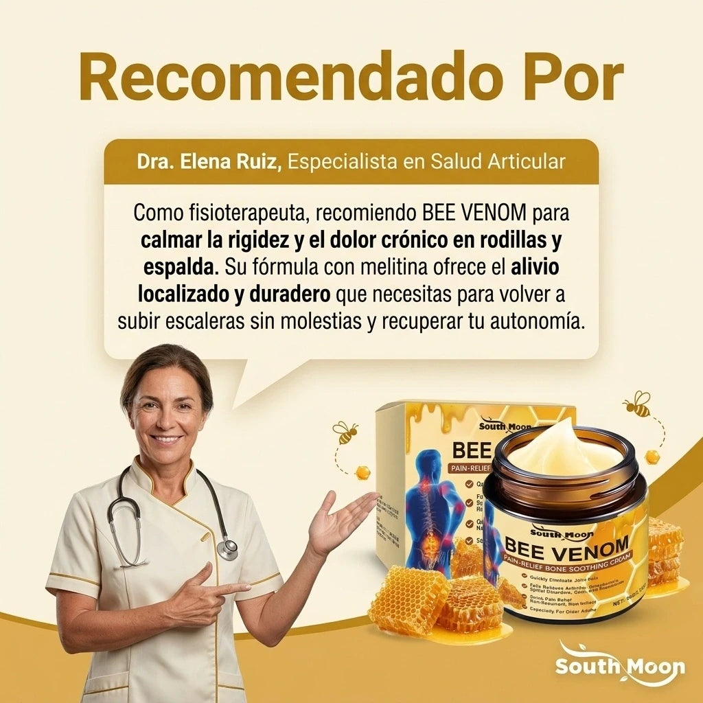 🐝 Crema de Veneno de Abeja – Alivio Natural para Músculos y Articulaciones